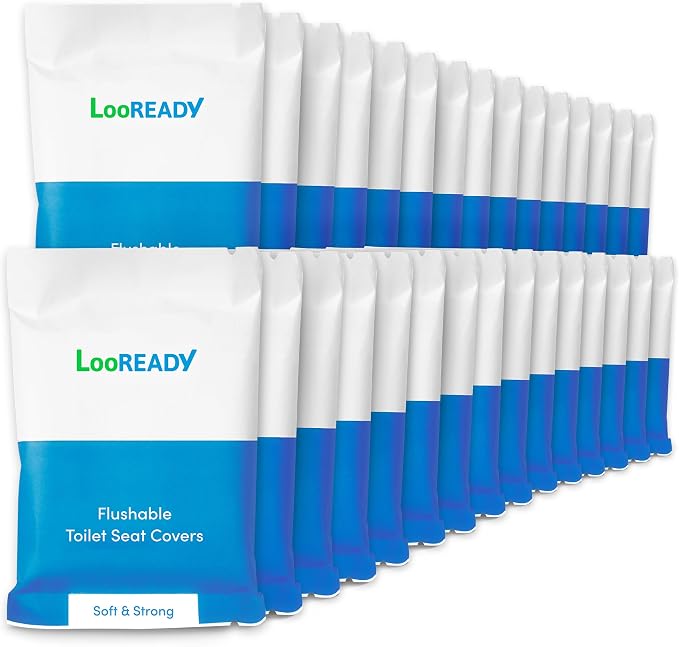 Toilet Seat Covers Disposable Flushable by LooREADY