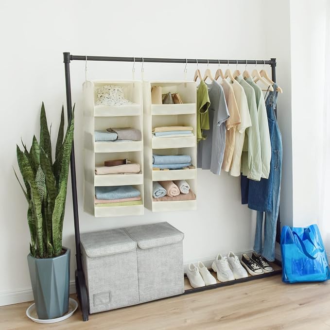 GRANNY SAYS 4-Shelf Hanging Organizer, Closet Hanging Shelves, Space Saver - Image 4