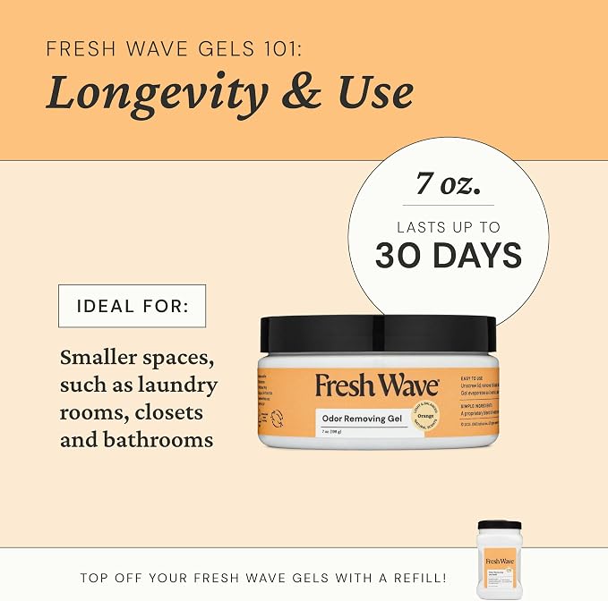 Fresh Wave Orange Odor Removing Gel, 7 oz. - Image 5