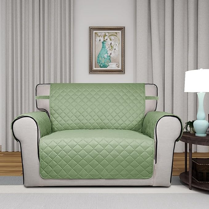 PureFit Reversible Quilted Sofa Cover, Water Resistant Slipcover Furniture - Image 2