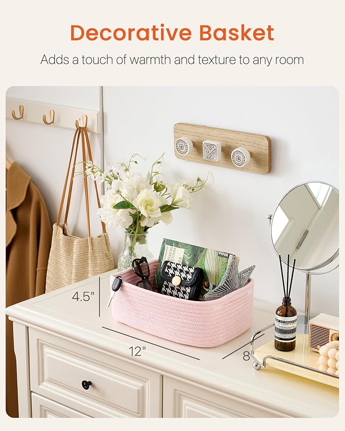 Small Woven Basket, Storage Basket - Image 2