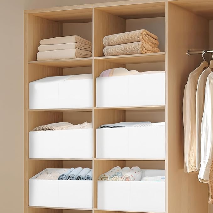 DIMJ Large Closet Shelf Organizer Bins 6 Packs - Image 5
