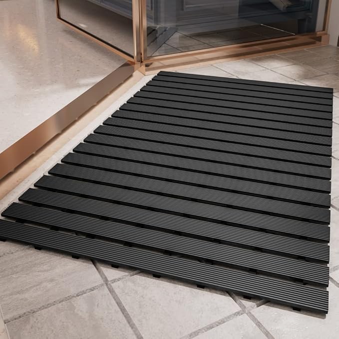 Shower-Mat Non Slip, PADOOR Heavy Duty Bathtub-Mat Curlable Quick Drain Sturdy by PADOOR