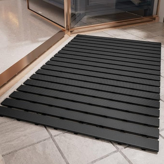 Shower-Mat Non Slip, PADOOR Heavy Duty Bathtub-Mat Curlable Quick Drain Sturdy by PADOOR