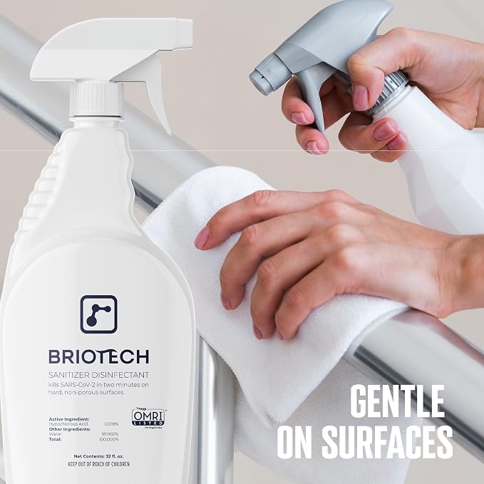 BRIOTECH Sanitizer Disinfectant Hypochlorous, Kill 99.99% of Viruses & Bacteria - Image 7