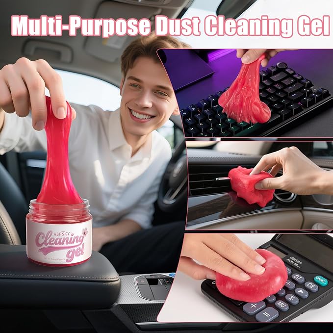 ASFSKY Car Cleaning Gel Cleaning Putty Universal Dust Cleaning Car Interior - Image 9