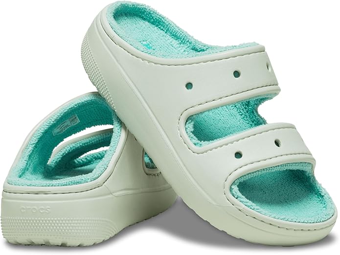 Crocs Unisex Adult Classic Cozzzy Towel Sandals, Fuzzy Slippers and Slides - Image 2