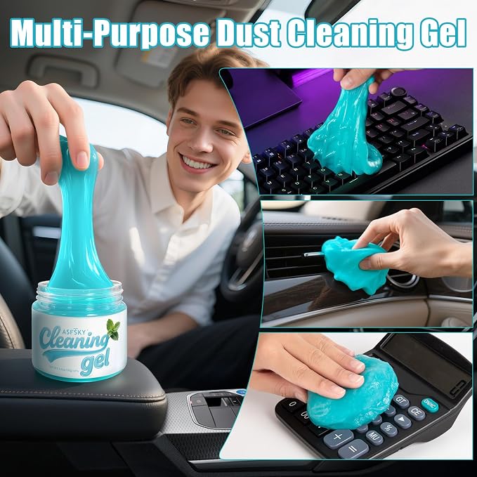 ASFSKY Car Cleaning Gel Cleaning Putty Universal Dust Cleaning Car Interior - Image 7