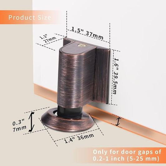 Bak Bo Magnetic Door Stoppers 4 Pack Bottom of Door Holder Keep Door Open No - Image 2