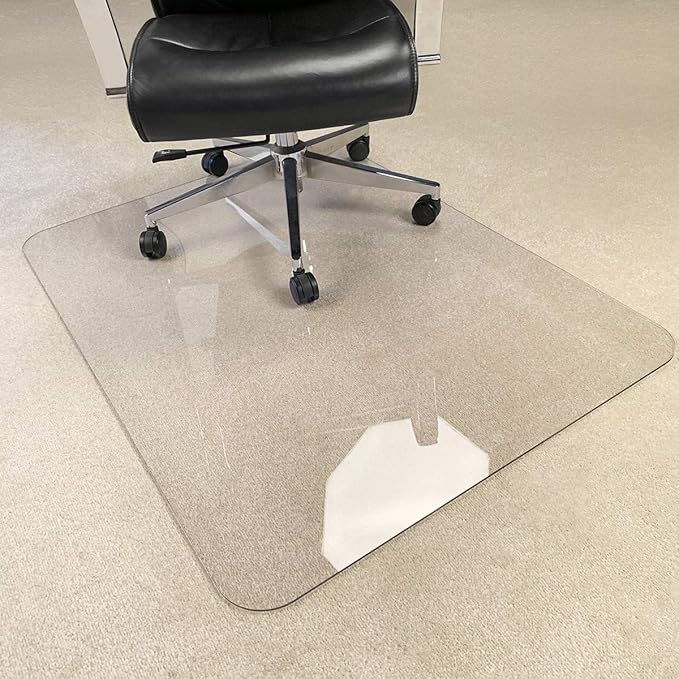 2Pack Crystal Clear 1/5" Thick 47" x 40" Heavy Duty Hard Chair Mat, Can be Used - Image 3