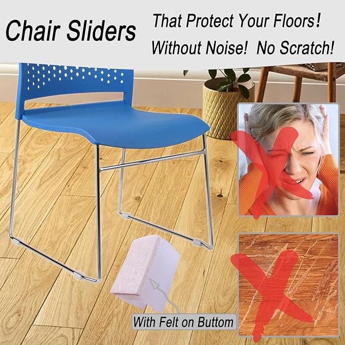 Rectangle U Shaped Chair Leg Tips Caps - Image 3