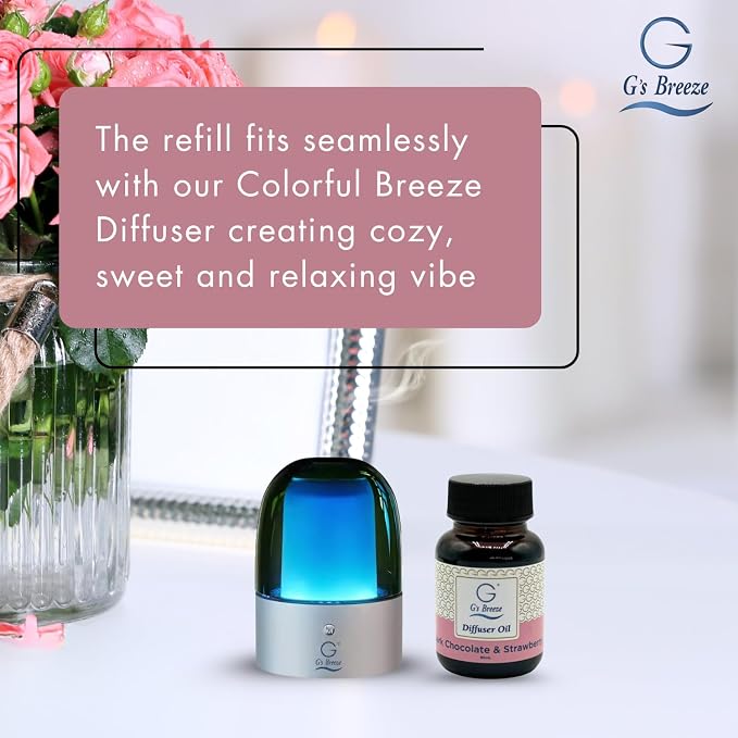 G's Breeze Dark Chocolate & Strawberry Diffuser Oil Refill - Image 5