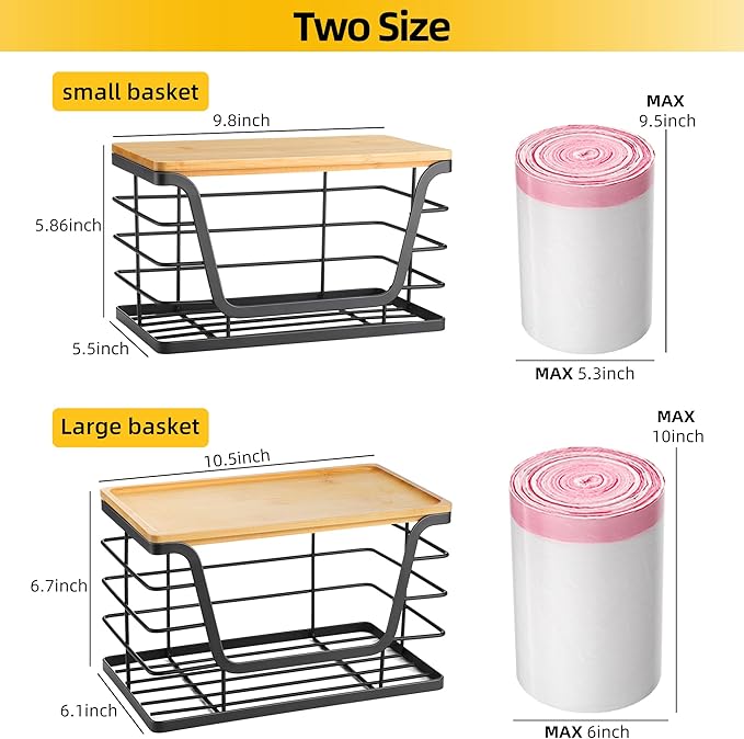 ALOCEO 2 Pack Storage Stackable Kitchen Laundry Organizers - Image 2