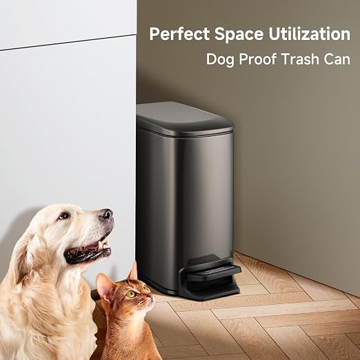 TIPGO Slim Bathroom Trash Can - Image 6