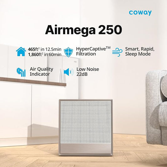COWAY Air Purifiers for Home Large Room Up to 1, 860 ft², Washable Pre-Filter - Image 2