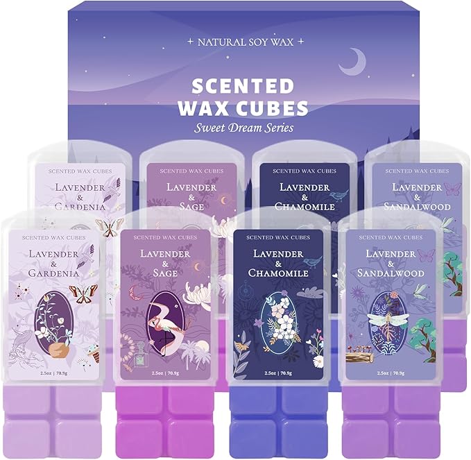 SCENTORINI Wax Melts, Wax Cubes Strong Scent, Long Lasting Lavender Scented by SCENTORINI