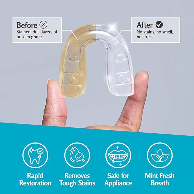 Retainer Cleanser Tablets Invisalign Cleaner, Removes Odors Discoloration - Image 4