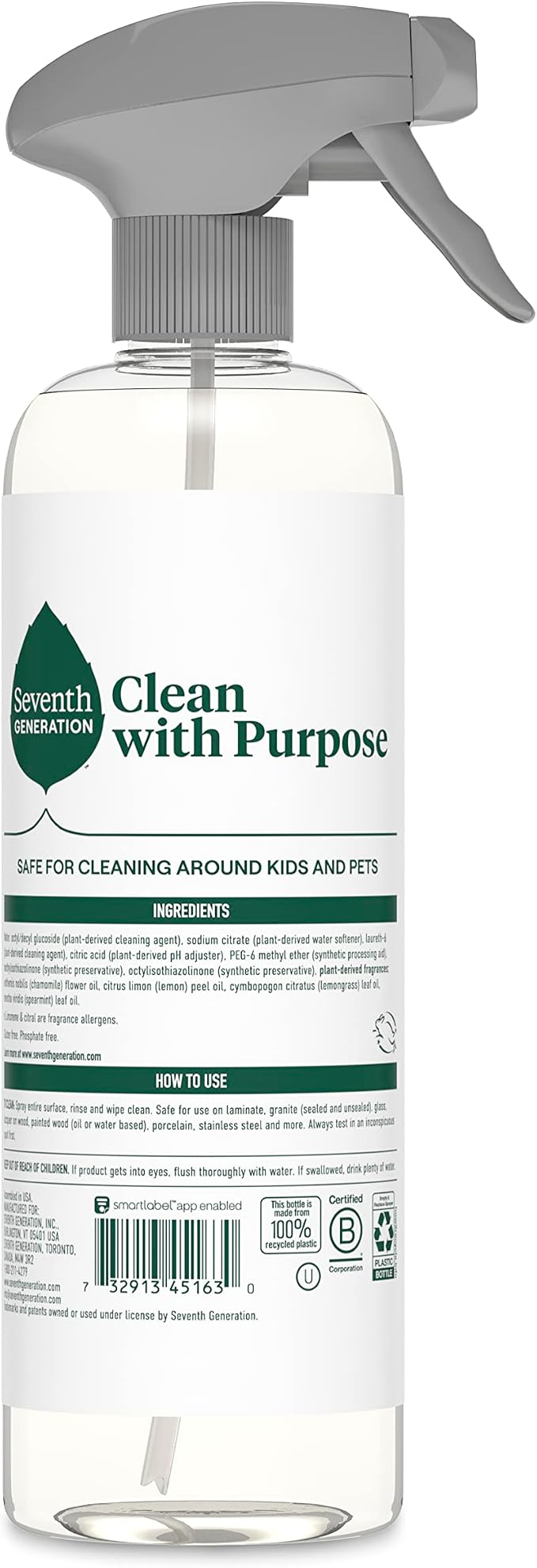 Seventh Generation All Purpose Cleaning Spray Lemon Chamomile scent Surface - Image 2