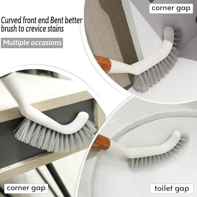 Crevice Cleaning Brush, Hard Bristle Grout Brush Gap Cleaner Tool - Image 5