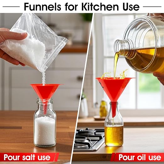 DEDC Oil Funnels, Gas Funnels, Plastic Funnel Set - Image 6
