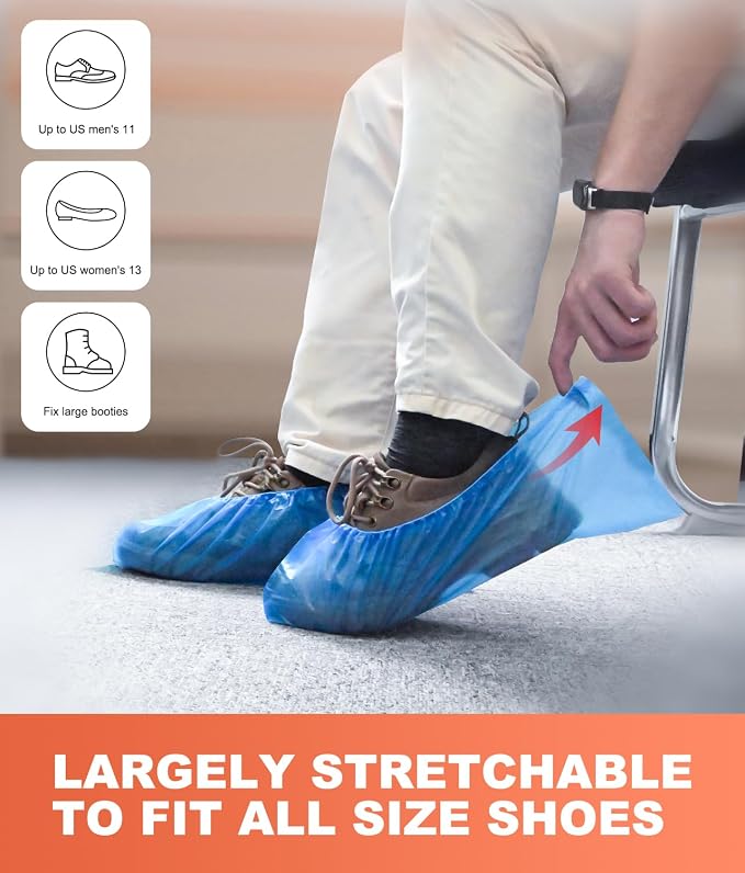 Shoe Covers Disposable – 140 Pack, Roll-Pack CPE Boot Covers, Waterproof - Image 5