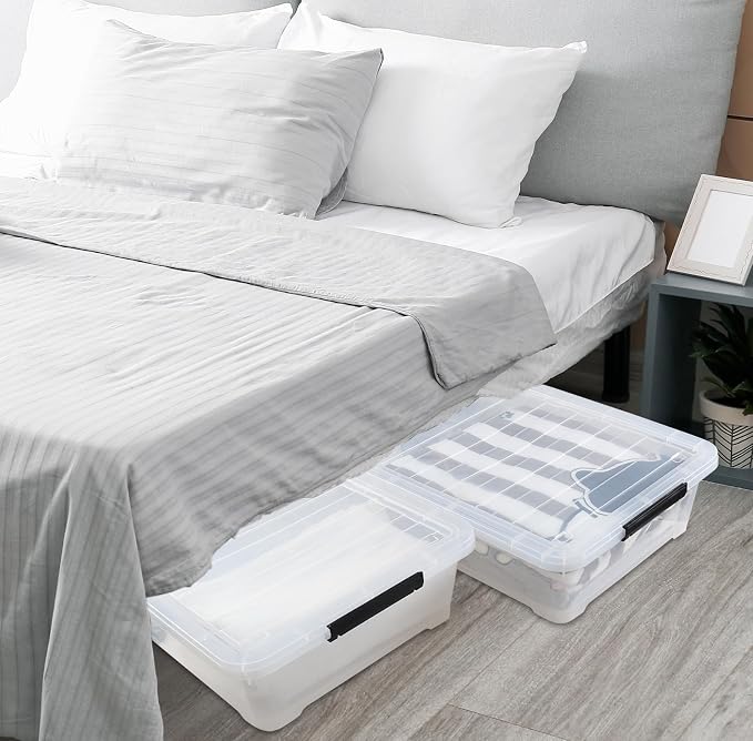 Rosebloom 40 Quart Plastic Under Bed Storage Bins - Image 8