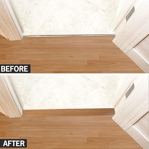 16.4Ft Floor Transition Strip Self Adhesive Vinyl Cover Floor Strip Flat - Image 4