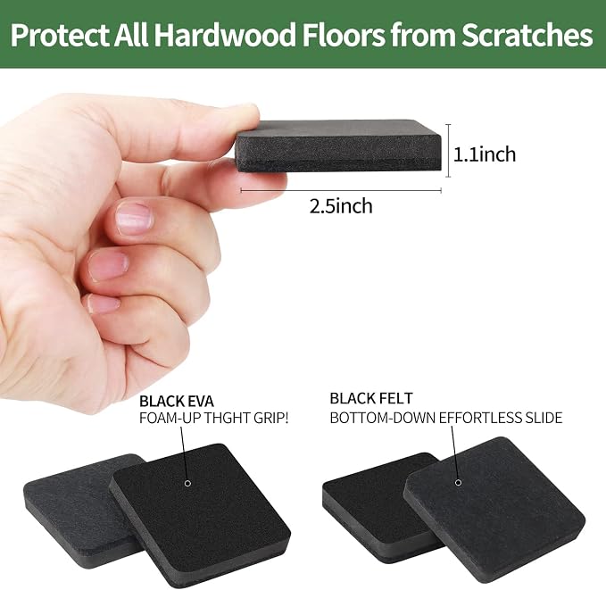 Ezprotekt 2.5" Felt Furniture Movers Sliders - Image 2