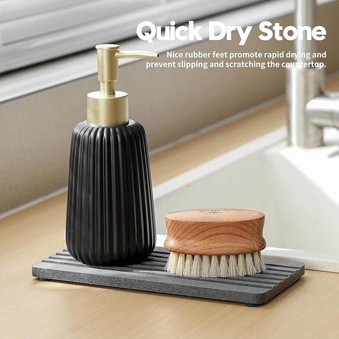 2PCS Diatomite Quick Stone Drying Tray Mat - Image 4