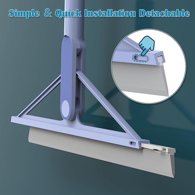 KOLLIEE 61" Replacement Rubber Squeegee Broom Blade 2 Pcs Window Squeegee Blade - Image 2