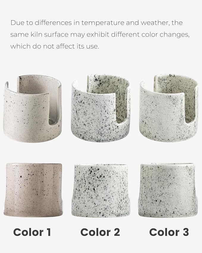Kitchen Sink Sponge Holder, Dish Sponge Rack Ceramic Brush Holder Farmhouse - Image 3
