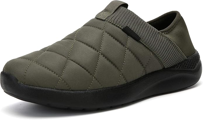 KUBUA Slippers for Men and Womens Indoor House Shoes Plush Slip on Outdoor by KUBUA