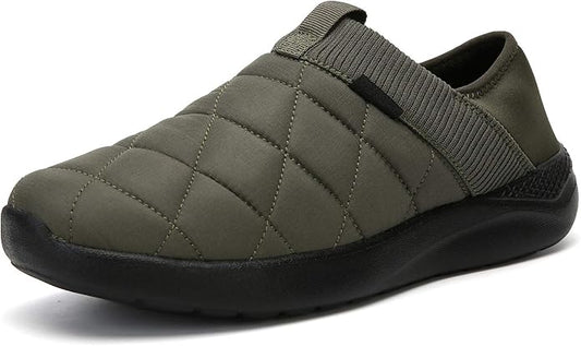KUBUA Slippers for Men and Womens Indoor House Shoes Plush Slip on Outdoor by KUBUA
