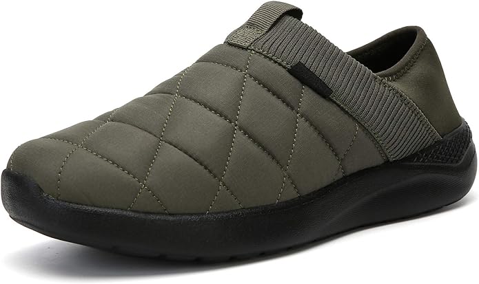 KUBUA Slippers for Men and Womens Indoor House Shoes Plush Slip on Outdoor by KUBUA