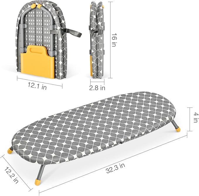 APEXCHASER Foldable Ironing Board, Tabletop Small Board - Image 6