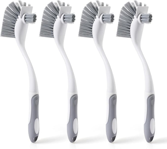 4-Pack Heavy-Duty Dish Scrub Brushes by CLEANHOME