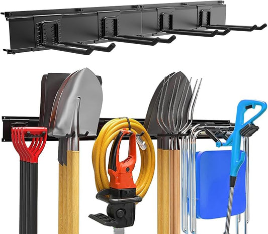 Garage Garden Tool Organizer Wall Mount, Heavy Duty Garage Tool Storage Rack 32 by Wallavant