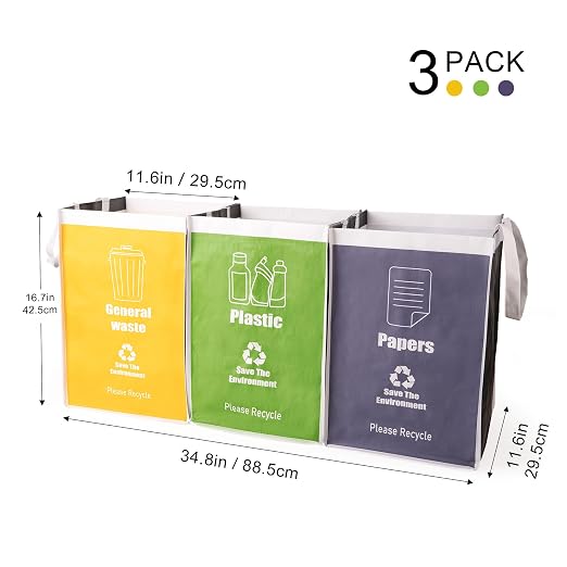 Recycle Waste Bag for Kitchen, Indoor Recycling Bins, Recycle Bins for Home - Image 2