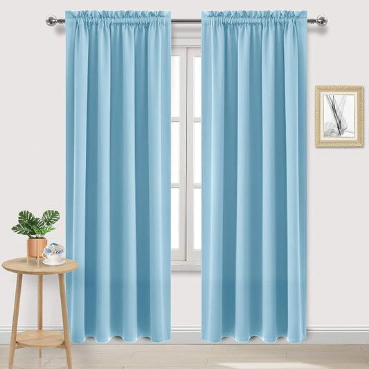 DWCN Blackout Curtains Room Darkening Thermal Insulated Bedroom Curtains Window by DWCN