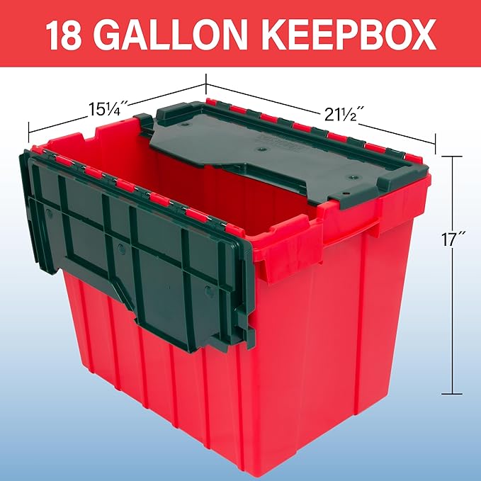 Akro-Mils KeepBox 18 Gallon Storage Container, Nesting and Stackable Plastic - Image 3