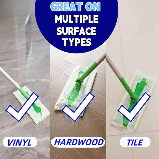 SUZZYVINE Dry Sweeping Cloths Mop Refills Disposable Floor Cleaning Wipes - Image 2