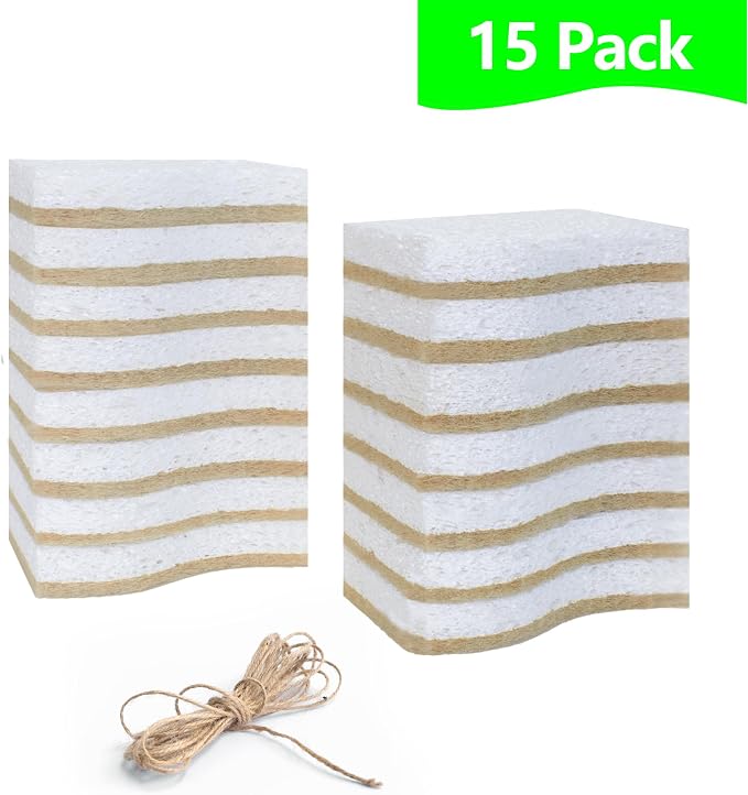 Eco Friendly Cellulose Compostable Biodegradable Kitchen Clean Sponges - Image 6