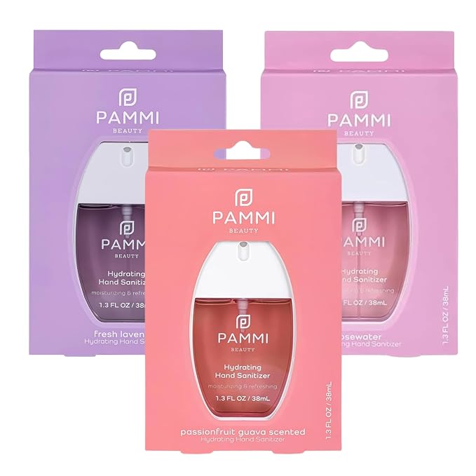 PAMMI Power Mist Hydrating Hand Sanitizer Spray, Portable Travel Size Pocket by PAMMI