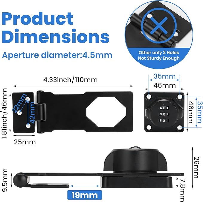 Keyless Cabinet Lock with Combination Code - Image 2