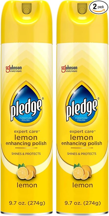 Pledge Multisurface Furniture Polish Spray, Works on Wood, and Leather by Pledge