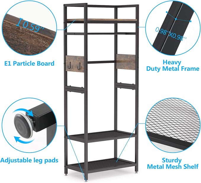 Tribesigns Small Heavy Duty Clothes Rack - Image 7