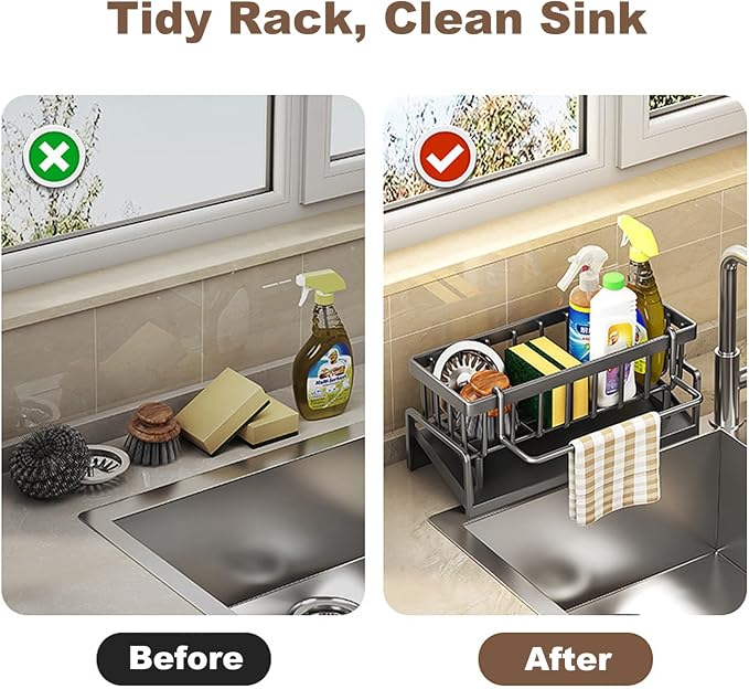 Sponge Holder for Kitchen Sink, Sink Caddy - Image 2
