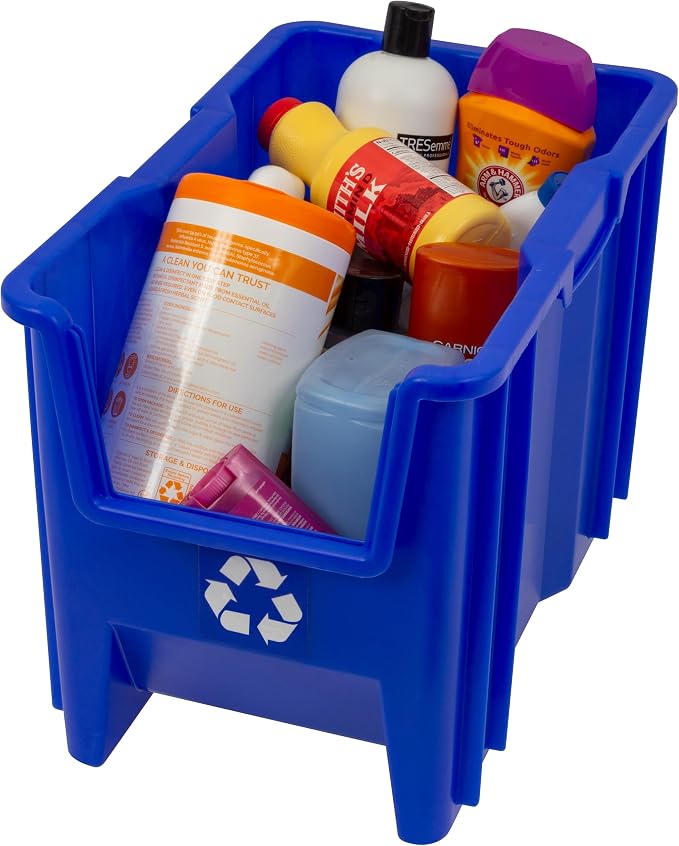 Commercial Industrial Heavy Duty Stackable Open-Front Recycling Bin Box - Image 8