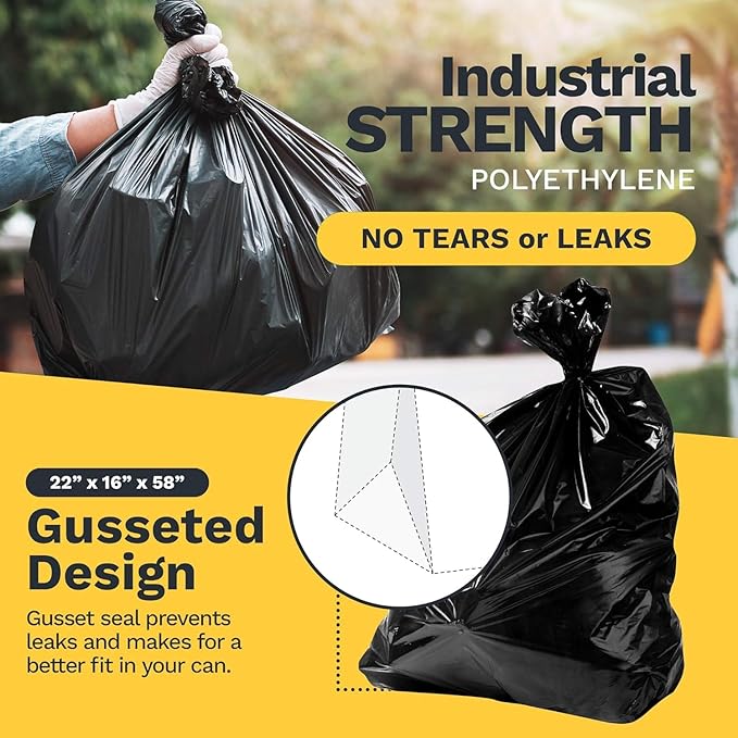 ToughBag 55 Gallon Trash Bags Heavy Duty - Image 4