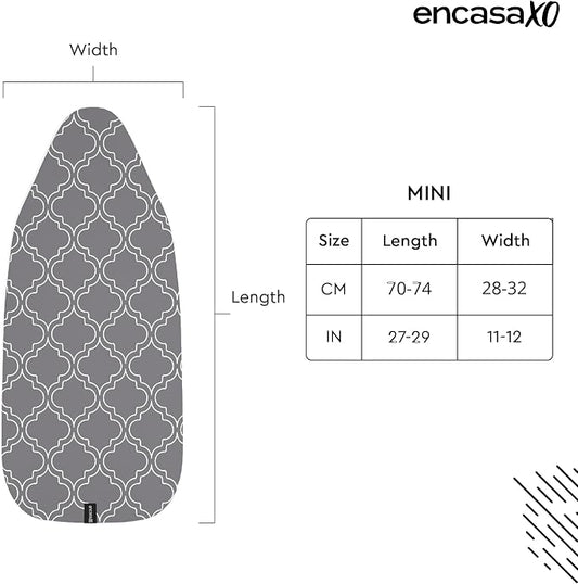 Encasa XO Ironing Board Cover and Pad 28"x12" - Image 2